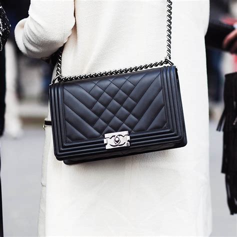 chanel boy metallic navy|chanel bag history.